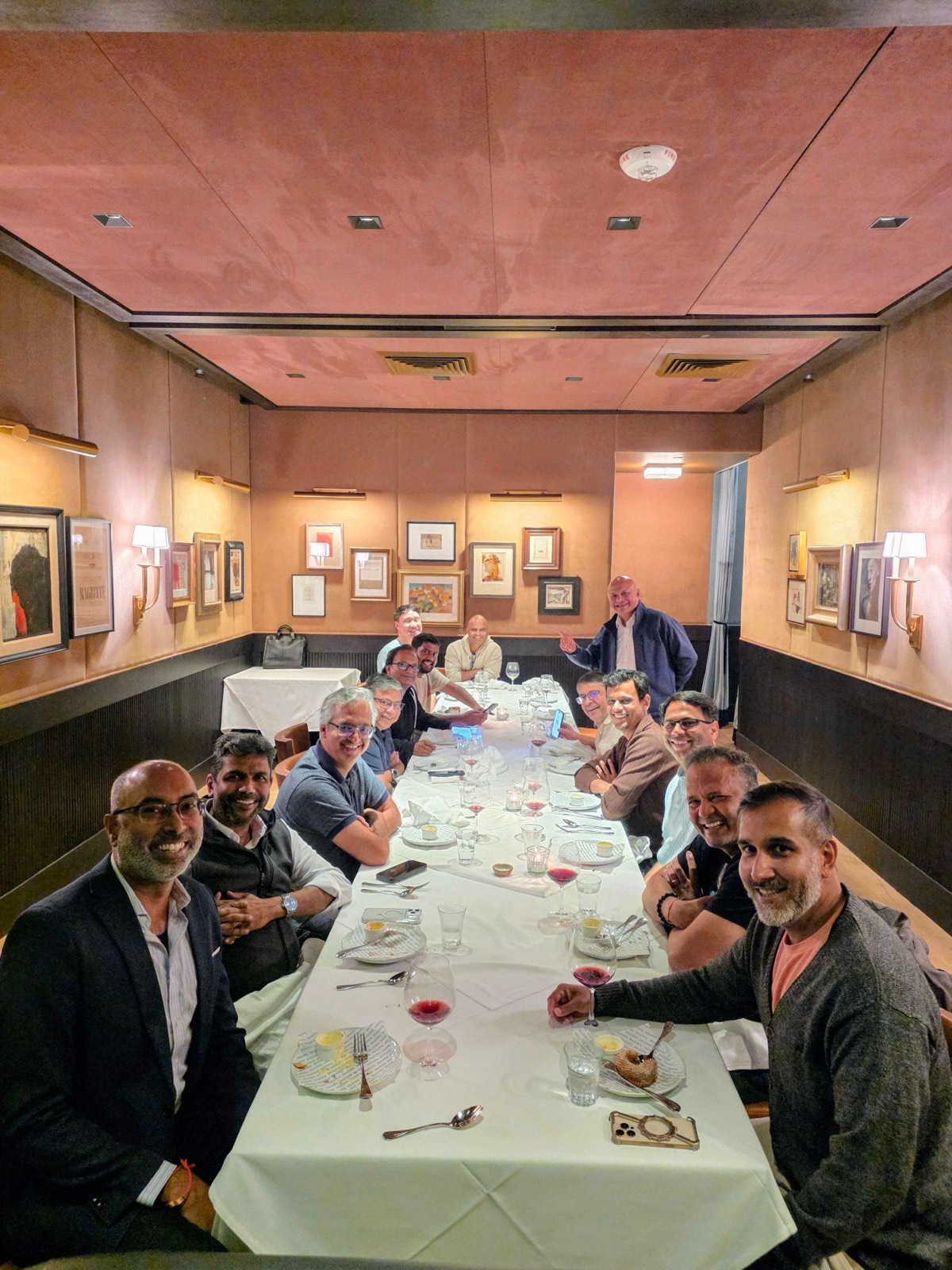 Engineering leaders at The Signal dinner at Augustine, Santana Row.